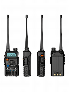 Рация Baofeng UV-5R 5W с гарнитурой черная